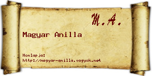 Magyar Anilla névjegykártya